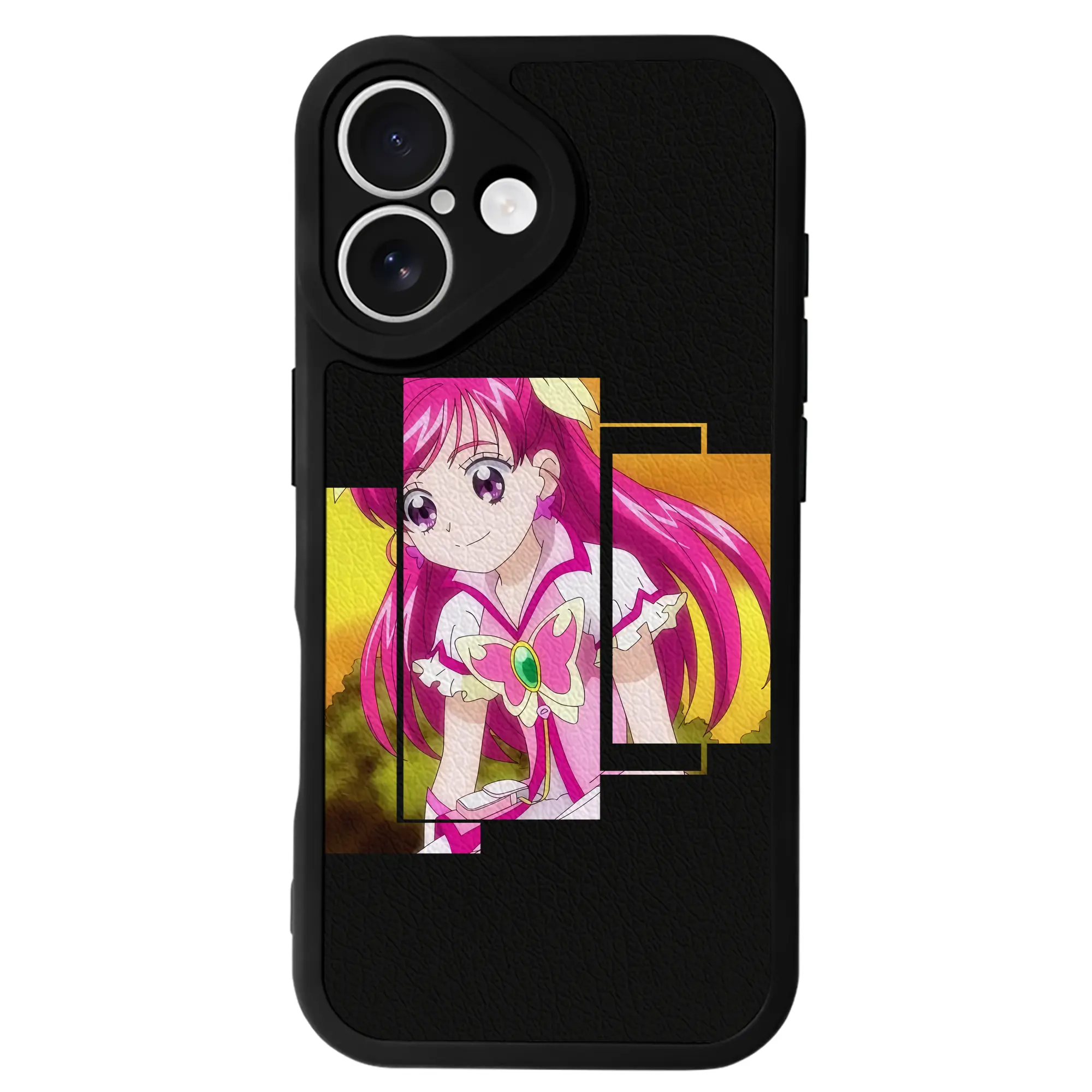 プリキュア グッズ,夢原のぞみ - IPhone 16シリーズ対応 ・ シリコンスマホケース ・ レザー調 ・ 高精度フィット ・ 耐衝撃 ・ ワイヤレス充電対応 ・ 精密カット